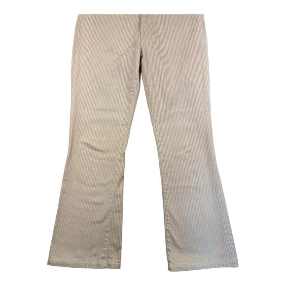 AG Adriano Goldschmied The Jodi Crop High Rise Slim Flare Jeans 27R Tan Striped - Picture 9 of 11